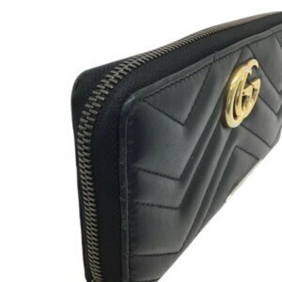 Gucci GG Zip Around Wallet Leather Black - Picture 5 of 9